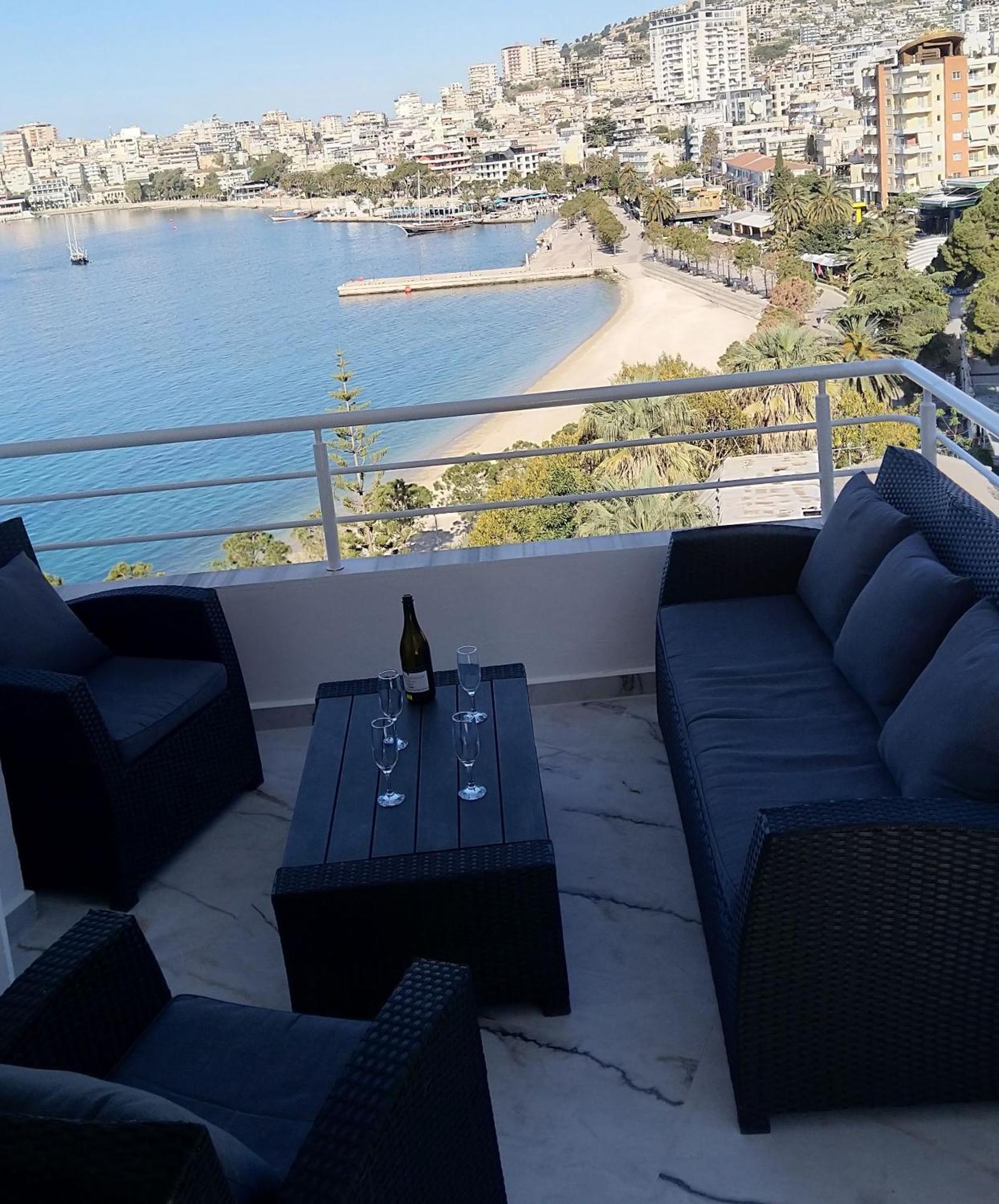 Amazing Sea City View Apartment Sarandë Eksteriør billede